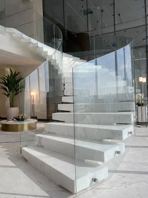Curved architectural glass facade project by Babar Glass